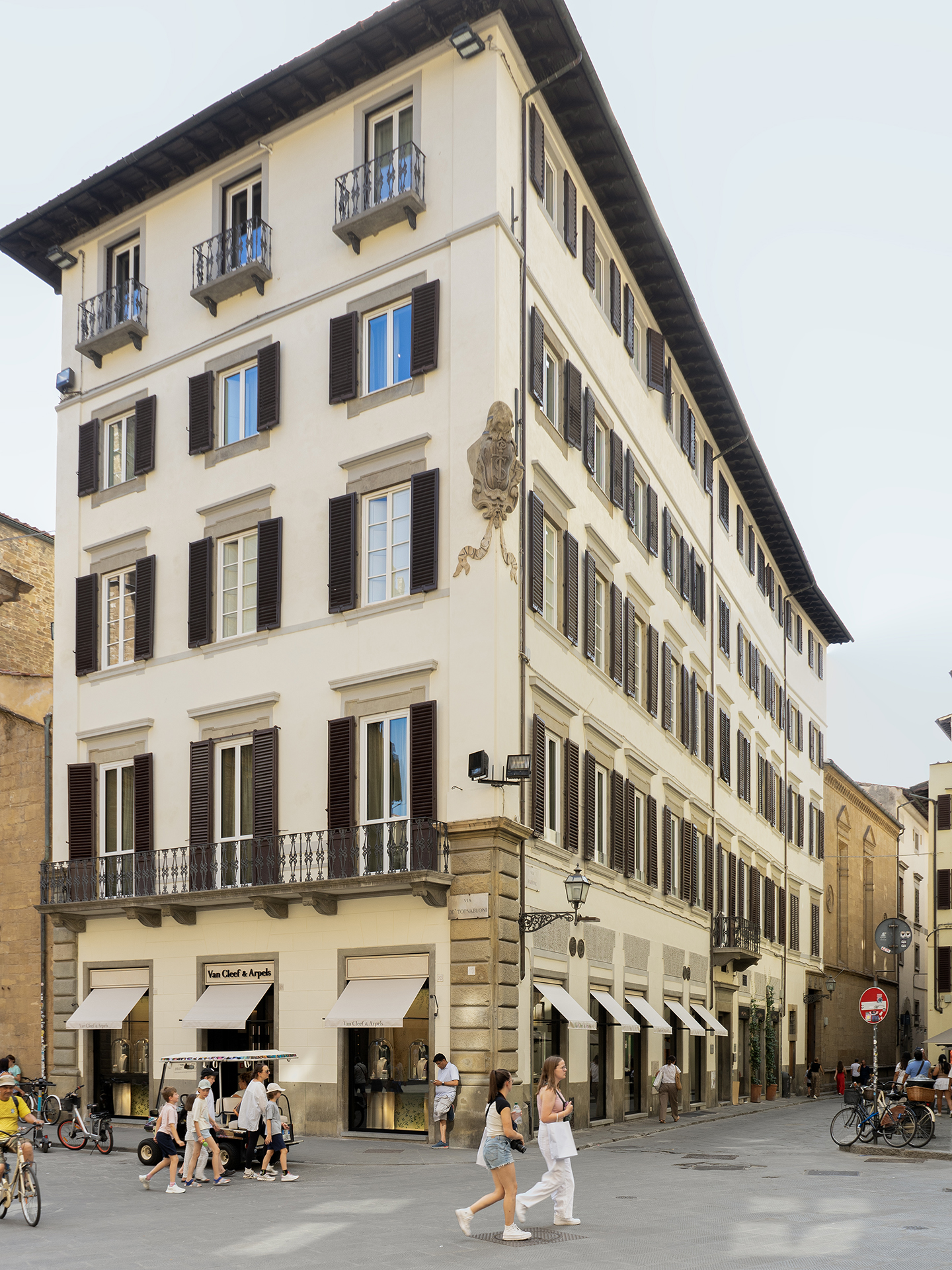 Façade of Palazzo Santa Trinita in Florence