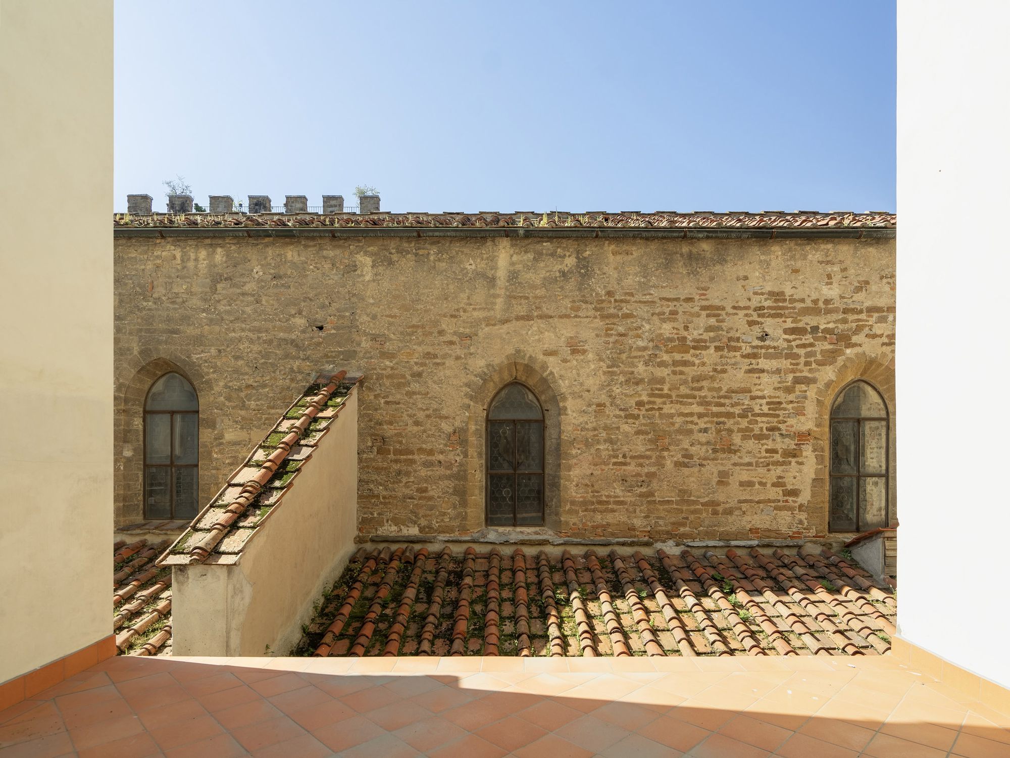 The terrace over the rooftops of Florence