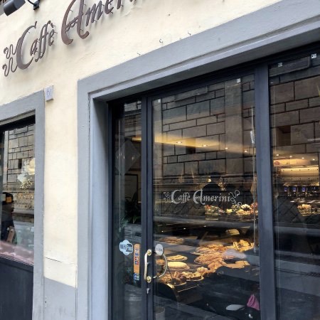The window of Caffè Amerini