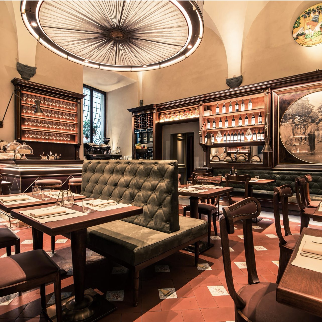 The dining room of Cantinetta Antinori