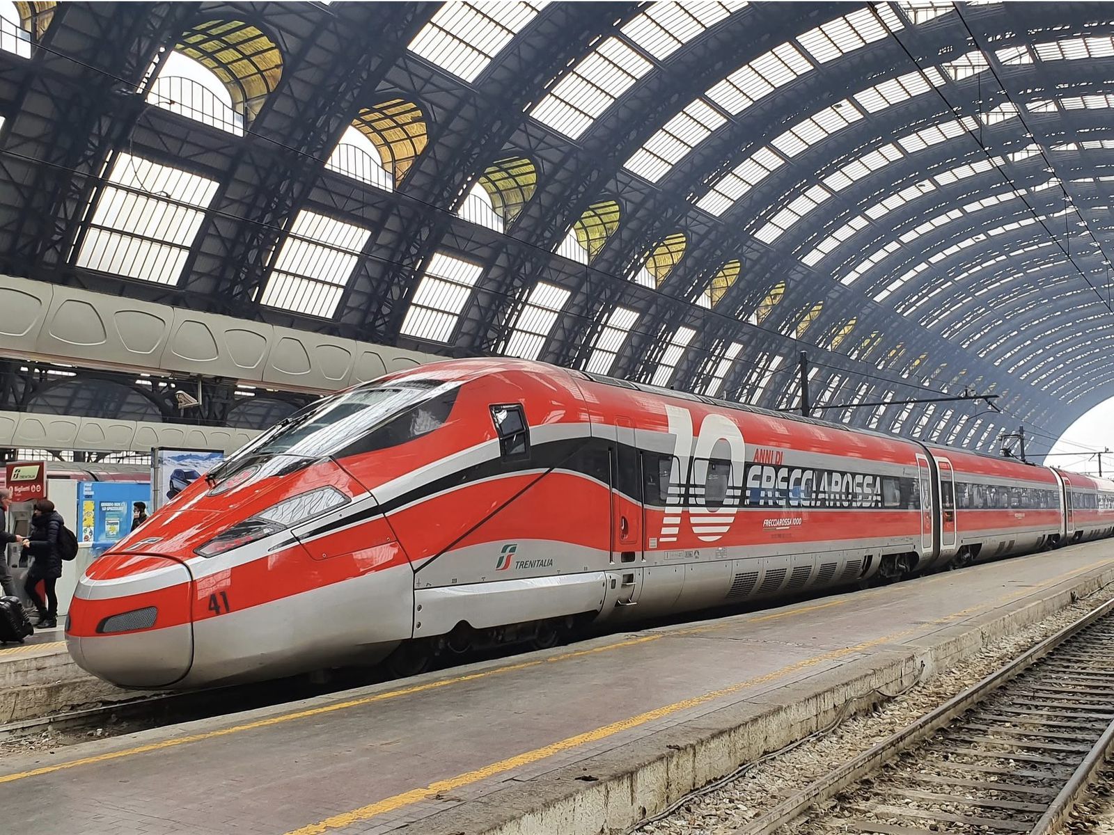High-speed train at Santa Maria Novella station